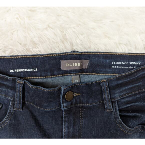 DL1961 DL Performance Florence Skinny Mid-Rise Instasculpt 30" Jeans Size 29 - Picture 3 of 12